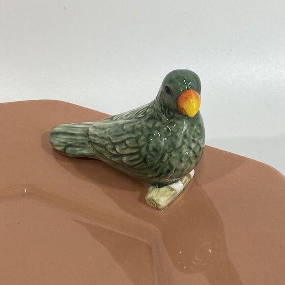 New Anthropologie Loro Bird Ceramic Serving Platter Peach 18” - Picture 5 of 9